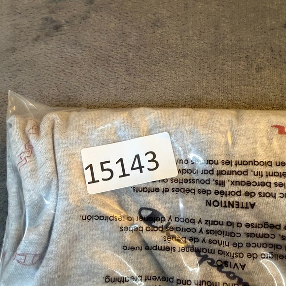 Champion Mens T Shirt 3XLT Grey All Over Script Logo Authentic Athleticwear - Picture 8 of 8